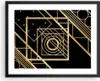 Gerahmtes Poster - Schwarzer Rahmen - Abstraktion Quadrat Produktbild-Vorschau 1