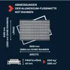 POLENTEX Aluminium Fußmatte für Türen mit Rahmen 90x60 cm, Produktbild-Vorschau 6
