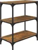 vidaXL Regál na knihy Smoked Oak 60x33x70,5 cm Materiál Náhľad obrázku produktu 1
