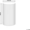 BELIANI Beistelltisch cremeweiß MDF geriffeltes Design Fuß Produktbild-Vorschau 3