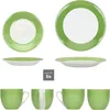 18tlg Kaffeeservice Variant Grün Porzellan 6 Personen Produktbild-Vorschau 4