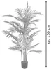 Palmizio Palma Pianta Albero Artificiale Valse Plastica Anteprima dell’immagine prodotto 6