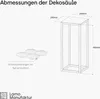LAMO Manufaktur Blumenständer Metall Schwarz 48 cm | Produktbild-Vorschau 3