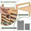 COSTWAY Rozkladací kôš na bielizeň, bambusová skrinka s Náhľad obrázku produktu 5