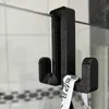 4x Handtuchhaken Duschtür Halter Duschkabine Handtuchhalter Produktbild-Vorschau 4