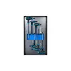 A set of T-handle hex wrenches arranged in a tray. Voir les images du produit