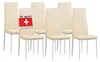 Esszimmerstühle MILANO, 6-er SET, Beige Produktbild-Vorschau 1