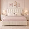 INONEFT Gestoffeerd bed 140x200 cm, boxspringbed met Productafbeelding-voorbeeld 2