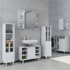 Meubles bain Vicco Fynn Blanc 4 pièces, avec armoire haute, Voir les images du produit 4
