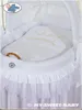 MY SWEET BABY Dětská postýlka Bílá Přírodní vlákno s Ručně Náhled obrázku produktu 2