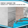A collage of different types of paving stones with a tile cutter in the foreground, and marketing text at the top. Podgląd zdjęcia produktu