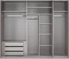 Schwebetürenschrank Kleiderschrank 3-türig 250 cm modern Produktbild-Vorschau 2