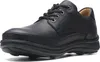 A black leather shoe is shown from a side angle against a white background. Anteprima dell’immagine prodotto