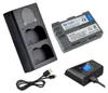 2in1 Set: Akku + USB Typ-C Doppel Akku Dual LCD Produktbild-Vorschau 1