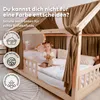 Hausbetthimmel Baumwoll Musselin Betthimmel Kinder Hausbett Produktbild-Vorschau 5
