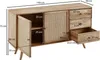 FineBuy Sideboard Mango Massivholz 140 cm 2 Türen & 3 Produktbild-Vorschau 3