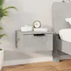 vidaXL Wand-Nachttische 2 Stk. Betongrau 34x30x20 cm Produktbild-Vorschau 3
