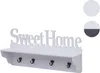 Wandgarderobe HWC-D41 Sweet Home, Garderobe Regal, 4 Haken Náhled obrázku produktu 5