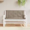 vidaXL Vankúše na záhradné lavice 2 ks. Taupe 120x50x7 cm Náhľad obrázku produktu 2