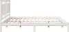 vidaXL Massivholzbett Extra Lang ohne Matratze Weiß 200x220 Produktbild-Vorschau 5