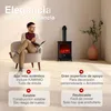 KAMINIO Chimenea eléctrica LENI con conducto de chimenea: Vista previa de la imagen del producto 2