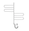 A white electric towel warmer with four rotating arms. Podgląd zdjęcia produktu