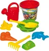Sandspielzeug Set Schaufel Rechen Eimer Förmchen Sieb Produktbild-Vorschau 1