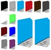 A collage of product packaging for microfiber fitted sheets in various colors. Produktbild-Vorschau