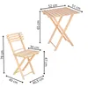 SPRINGOS Gartenmöbel Möbel Set Holzmöbel für Garten Balkon Produktbild-Vorschau 15