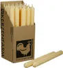 Stabkerzen aus Paraffin, 180/22 mm, Creme, KERZENFARM HAHN, Produktbild-Vorschau 4