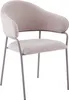 byLIVING Stuhl 2-er Set CURVE / Webstoffbezug in taupe, Produktbild-Vorschau 14