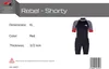 F2 Herren Neopren Anzug Rebel - Shorty 3/2 mm   XL Rot Produktbild-Vorschau 2