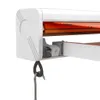 Markise Einziehbar Orange und Braun 3x2,5 m Stoff und Produktbild-Vorschau 7