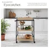 tectake® Servierwagen Worcester 65 x 41,5 x 87 cm Produktbild-Vorschau 4