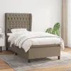 vidaXL Boxspringbett mit Matratze Taupe 100x200 cm Stoff -  Produktbild-Vorschau 9