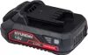 A black Hyundai 18V 2.0 Ah lithium-ion battery pack for power tools, shown from a slight diagonal angle against a white background. Produktbild-Vorschau