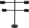 A black desk lamp with four adjustable lights. Voir les images du produit