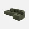 sweeek - Organisches 3-Sitzer-Ecksofa mit strukturiertem Produktbild-Vorschau 3