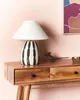BELIANI Schreibtischlampe Beige und Schwarz Keramik 41cm Produktbild-Vorschau 4