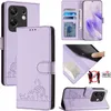 Leder Hülle für Infinix Zero 30 4G Süße Katze Flip Case Produktbild-Vorschau 1
