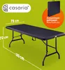 CASARIA® Gartentisch klappbar Polyrattan Campingtisch Produktbild-Vorschau 7