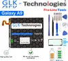 A collage image of a mobile phone battery with repair tools and diagrams. Produktbild-Vorschau