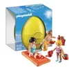 A Playmobil egg-shaped toy set with figures and accessories, presented in its original packaging. Anteprima dell’immagine prodotto