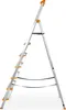 A silver and orange A-frame ladder is shown against a white background. Anteprima dell’immagine prodotto