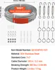 SucceBuy nerezové lano φ3,2 mm, délka 30,5 m, z nerezové Náhled obrázku produktu 7