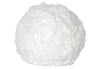 A single white snowball-shaped candle on a white background. Produktbild-Vorschau