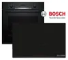 Bosch Induktion Herdset Autark Backofen Schwarz 3D Kochfeld Produktbild-Vorschau 1