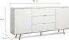 Buffet Göteborg en blanc mat avec commode en chêne Sonoma Voir les images du produit 12