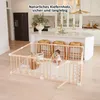 Holz Laufstall Baby 120×160 cm & Luxe Spielmatte (4 cm) – Produktbild-Vorschau 7