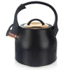 A black kettle with gold accents on a white background. Náhled obrázku produktu
